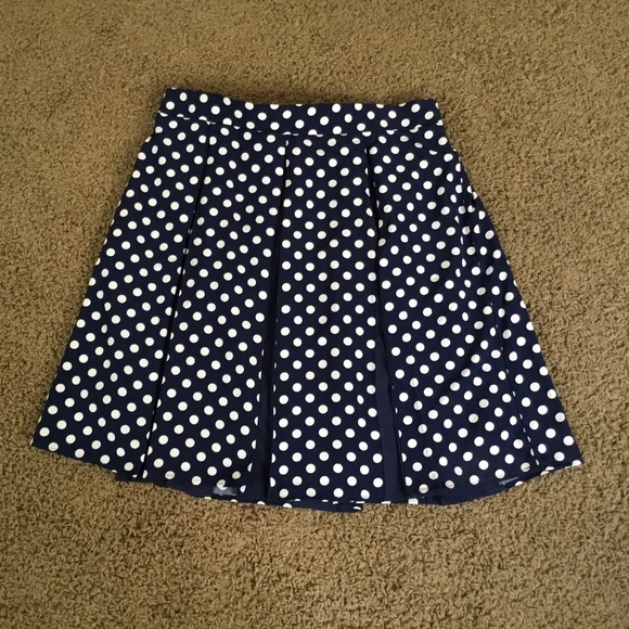Jessy B Dresses & Skirts - 1950’s Inspired Swing Skirt-Navy White Polka Dot